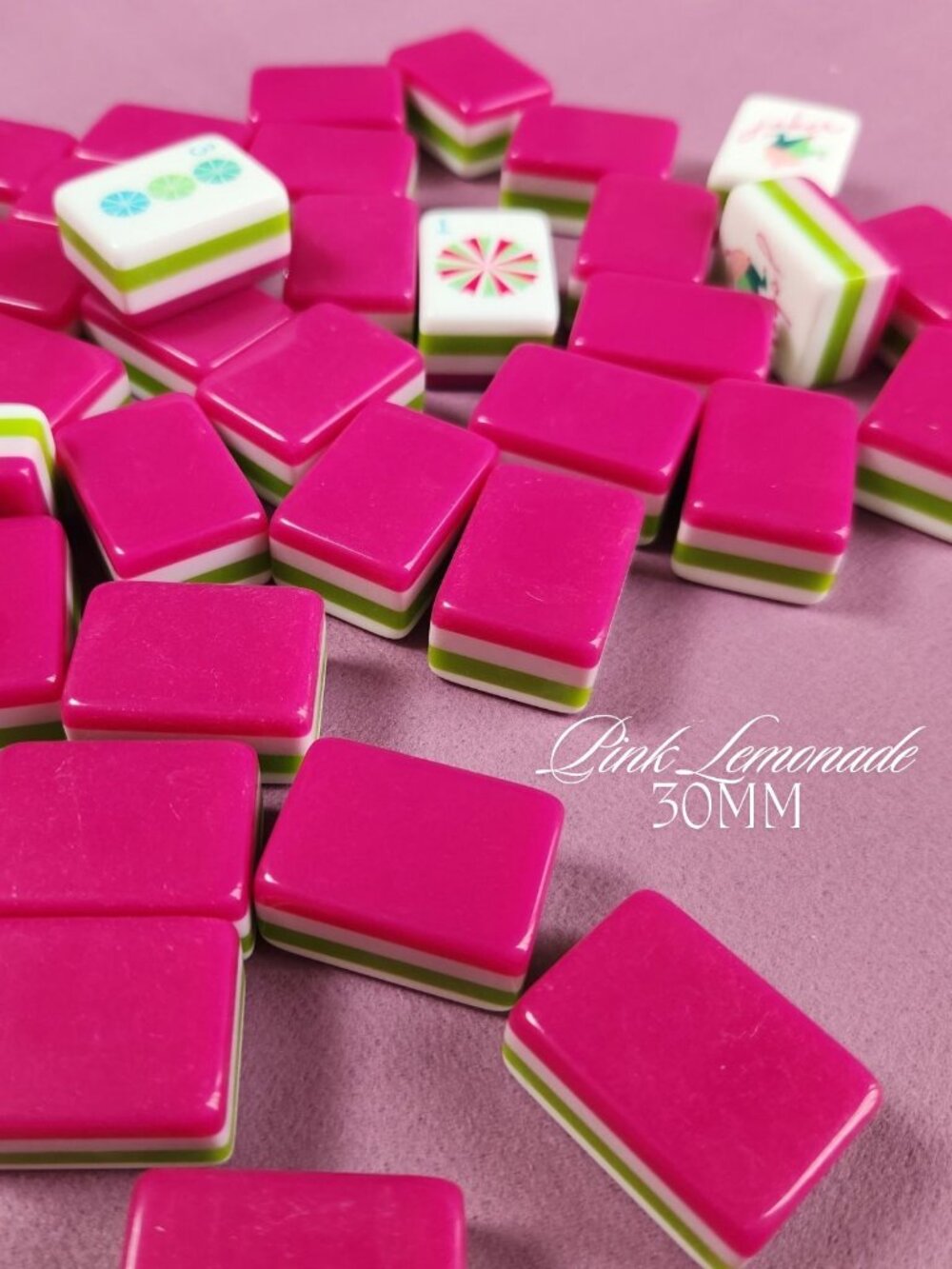 American Mah Jongg Tiles (30MM) - Pink Lemonade